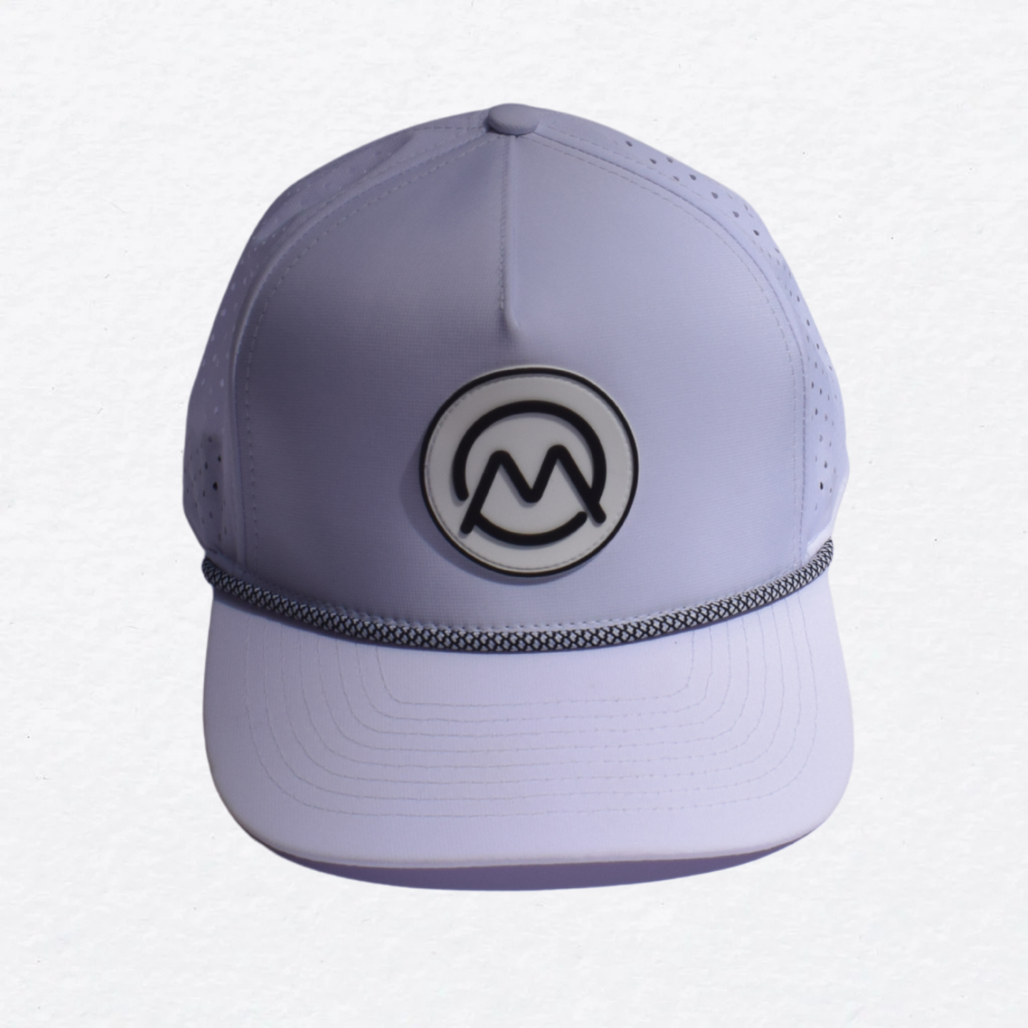 Ornum Badge Snapback Cap - White