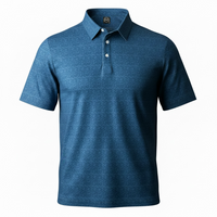 TourWeave Golf Polo - Navy Leaf