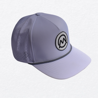 Ornum Badge Snapback Cap - White
