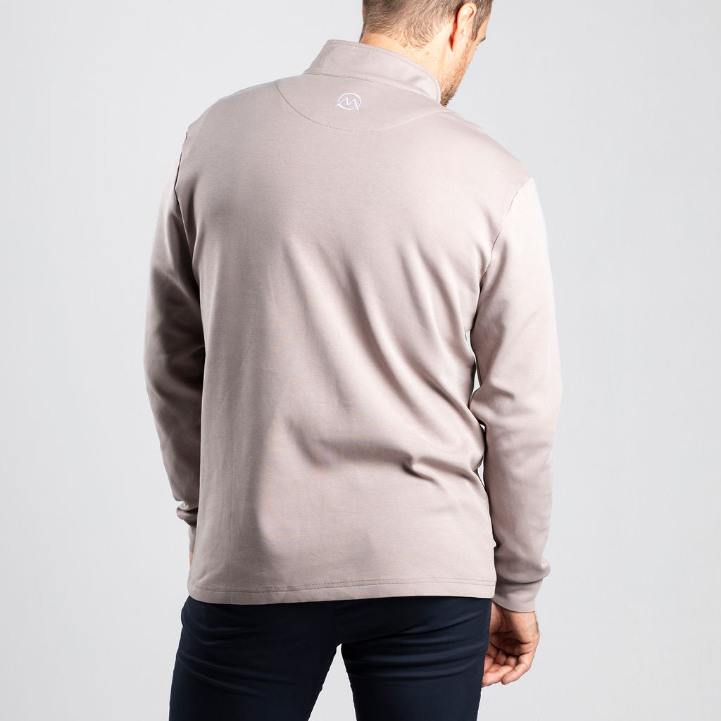 FlexDrive Quarter Zip Pullover - Mushroom
