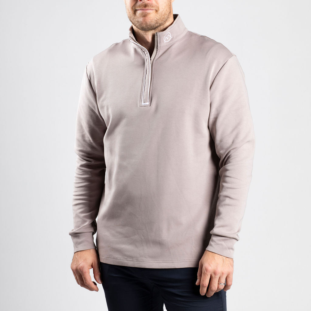 FlexDrive Quarter Zip Pullover - Mushroom