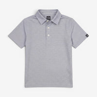 OrnumElite Kids Golf Polo - Black on White