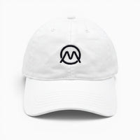 Ornum Badge Dad Cap - Black on White
