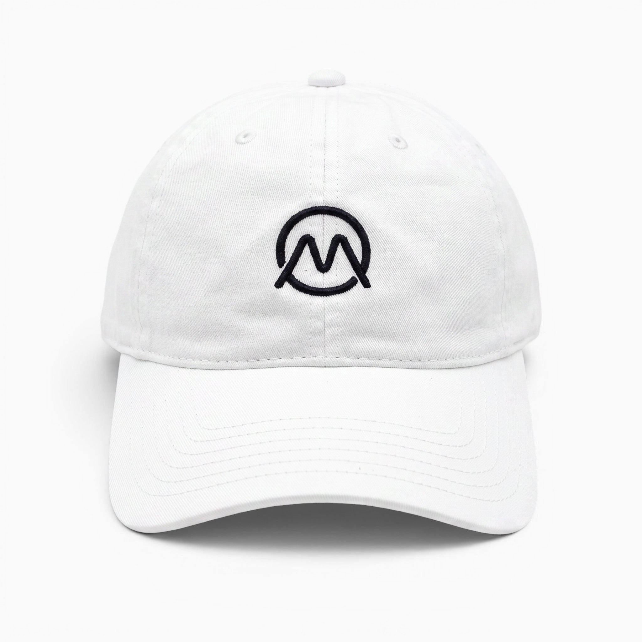 Ornum Badge Dad Cap - Black on White