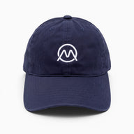 Ornum Badge Dad Cap - White on Navy