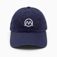 Ornum Badge Dad Cap - White on Navy