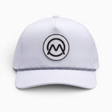 Ornum Badge Snapback Cap - White