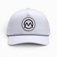 Ornum Badge Snapback Cap - White
