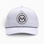 Ornum Badge Snapback Cap - White