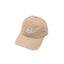 Ornum Badge Dad Cap - White on Beige