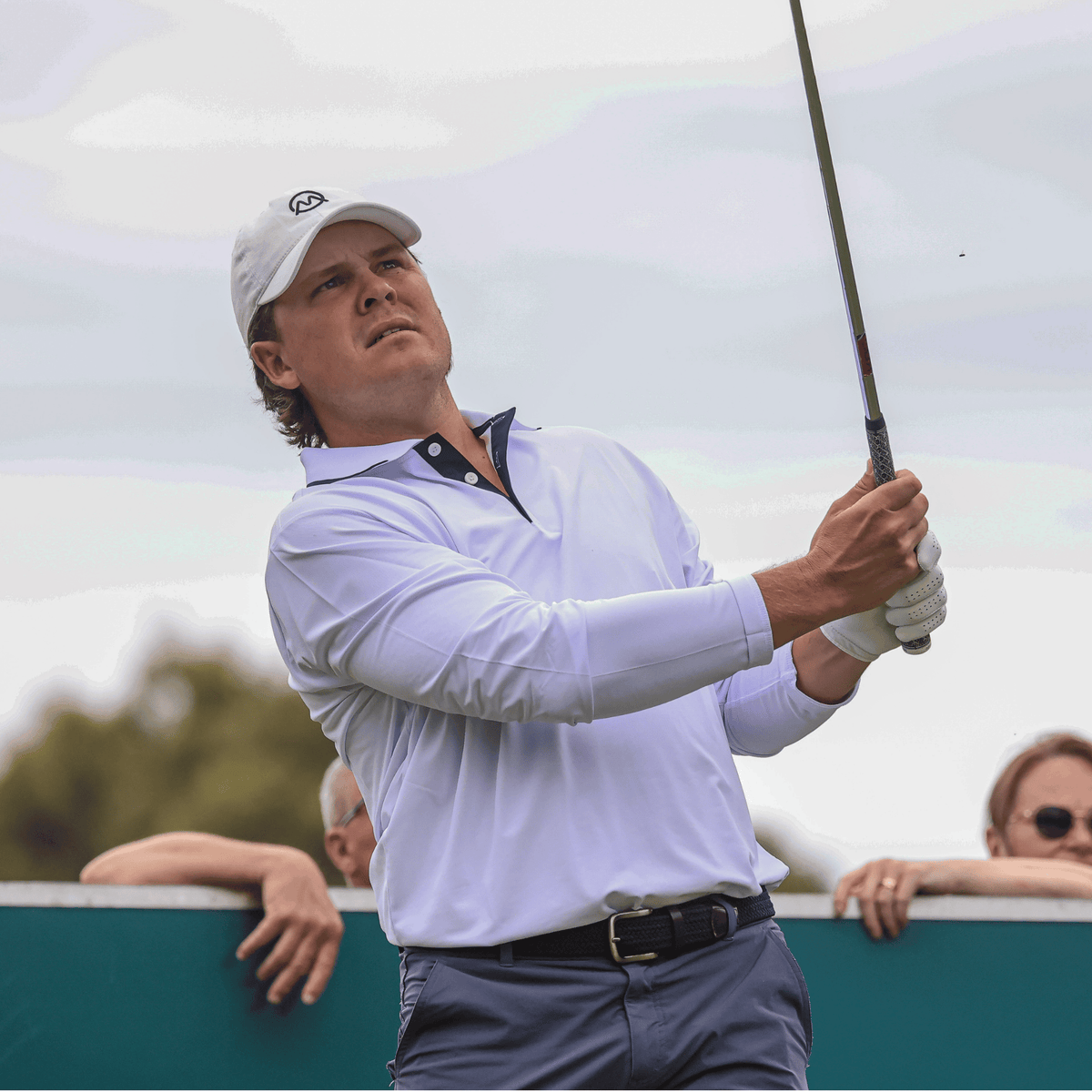 Solstice Long Sleeve Golf Polo - White