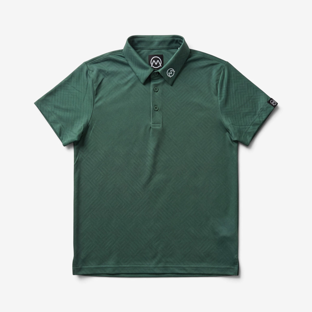 TourWeave Kids Golf Polo - Green Maze