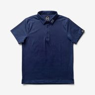 TourWeave Kids Golf Polo - Navy Maze
