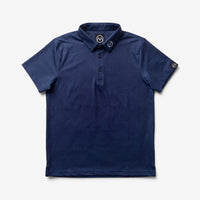 TourWeave Kids Golf Polo - Navy Maze