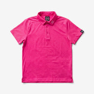 TourWeave Kids Golf Polo - Pink Maze
