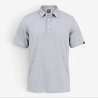 OrnumElite Golf Polo - Black on White