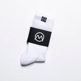 Ornum Performance Mid Crew Golf Socks - White