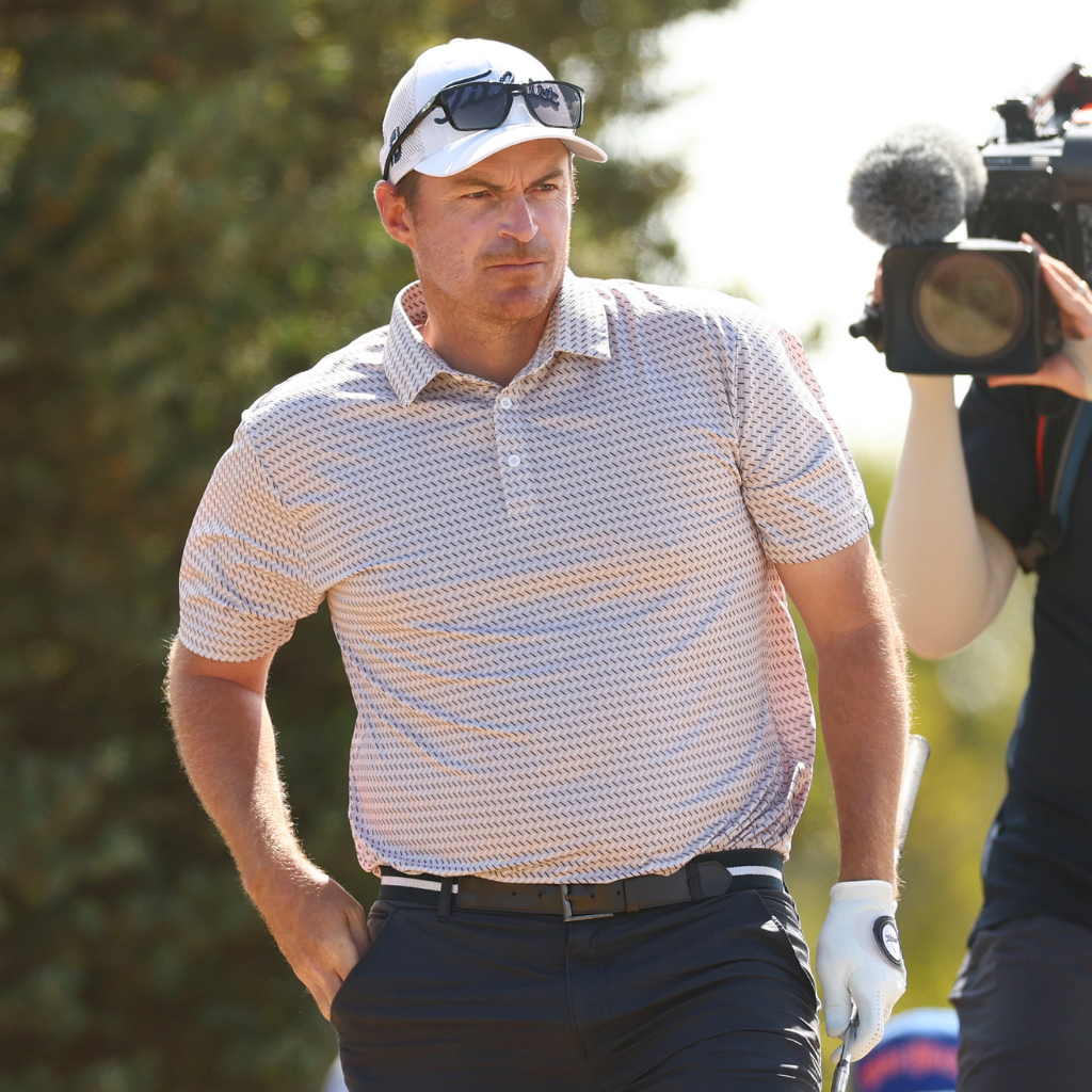 TourWeave Golf Polo - Stone Grain