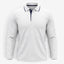 Solstice Long Sleeve Golf Polo - White