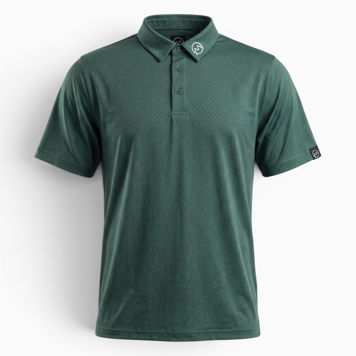 TourWeave Golf Polo - Green Maze