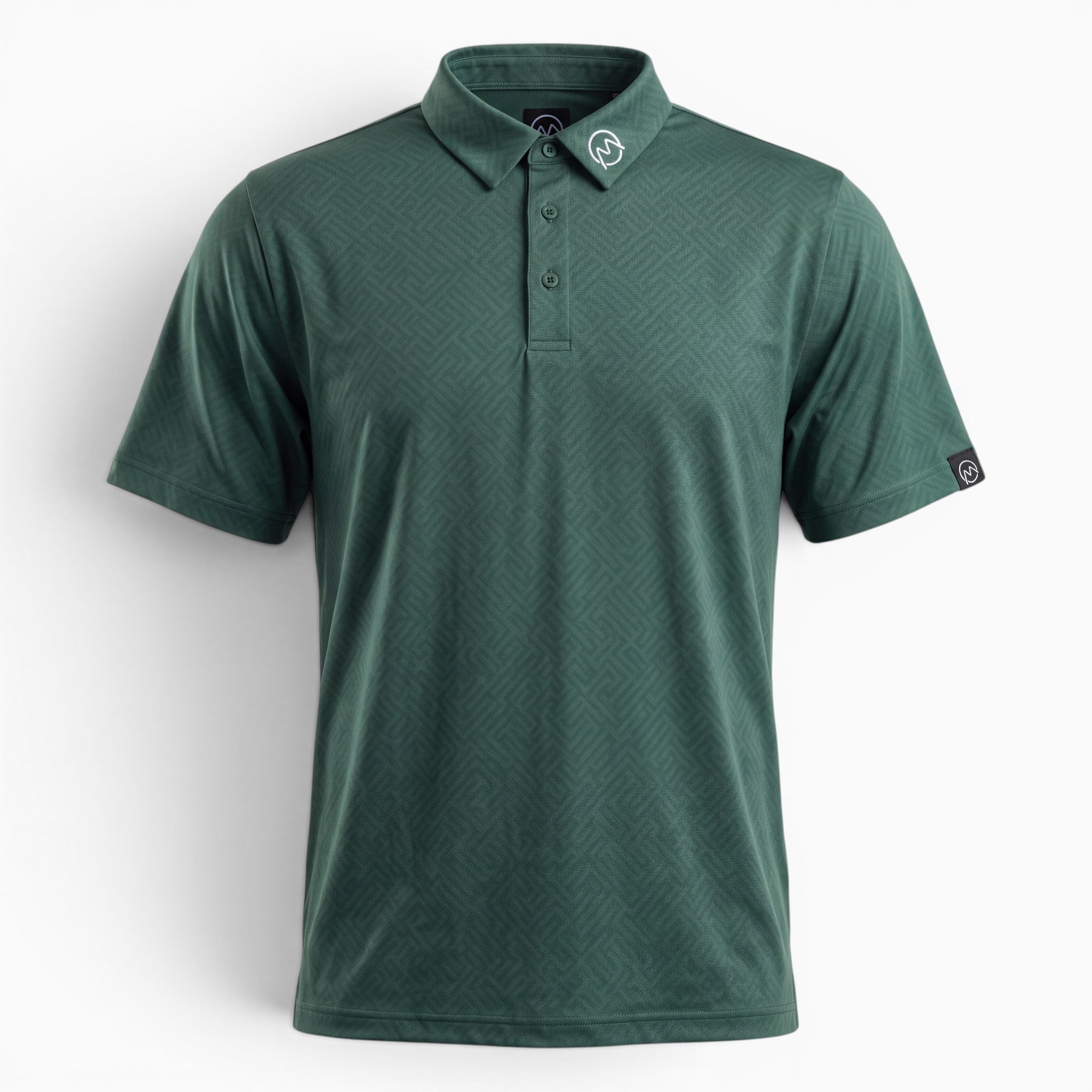 TourWeave Golf Polo - Green Maze