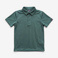 TourWeave Kids Golf Polo - Green Maze