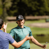 TourWeave Golf Polo - Green Maze