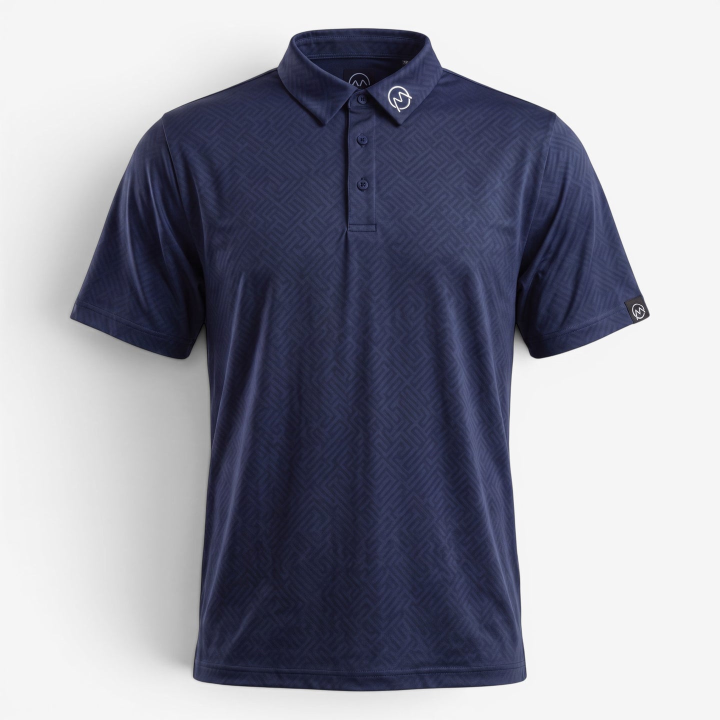 TourWeave Golf Polo - Navy Maze