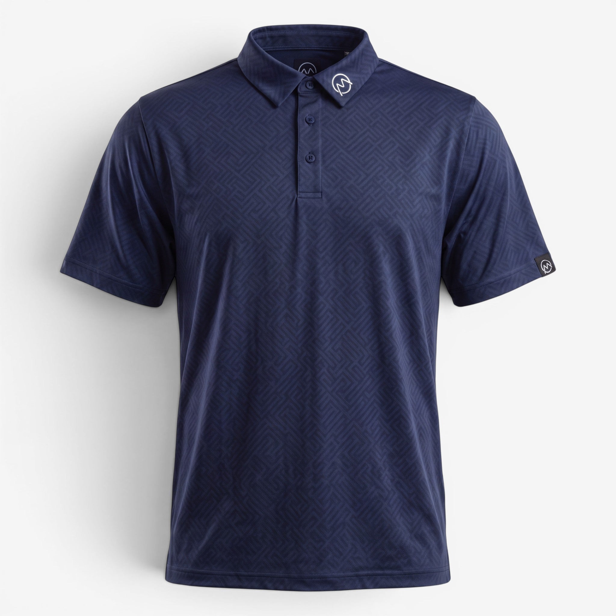TourWeave Golf Polo - Navy Maze