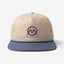 Ornum Badge Two Toned Snapback - Blue on Beige