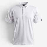 TourWeave Golf Polo - White Maze