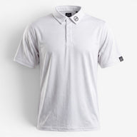 TourWeave Golf Polo - White Maze